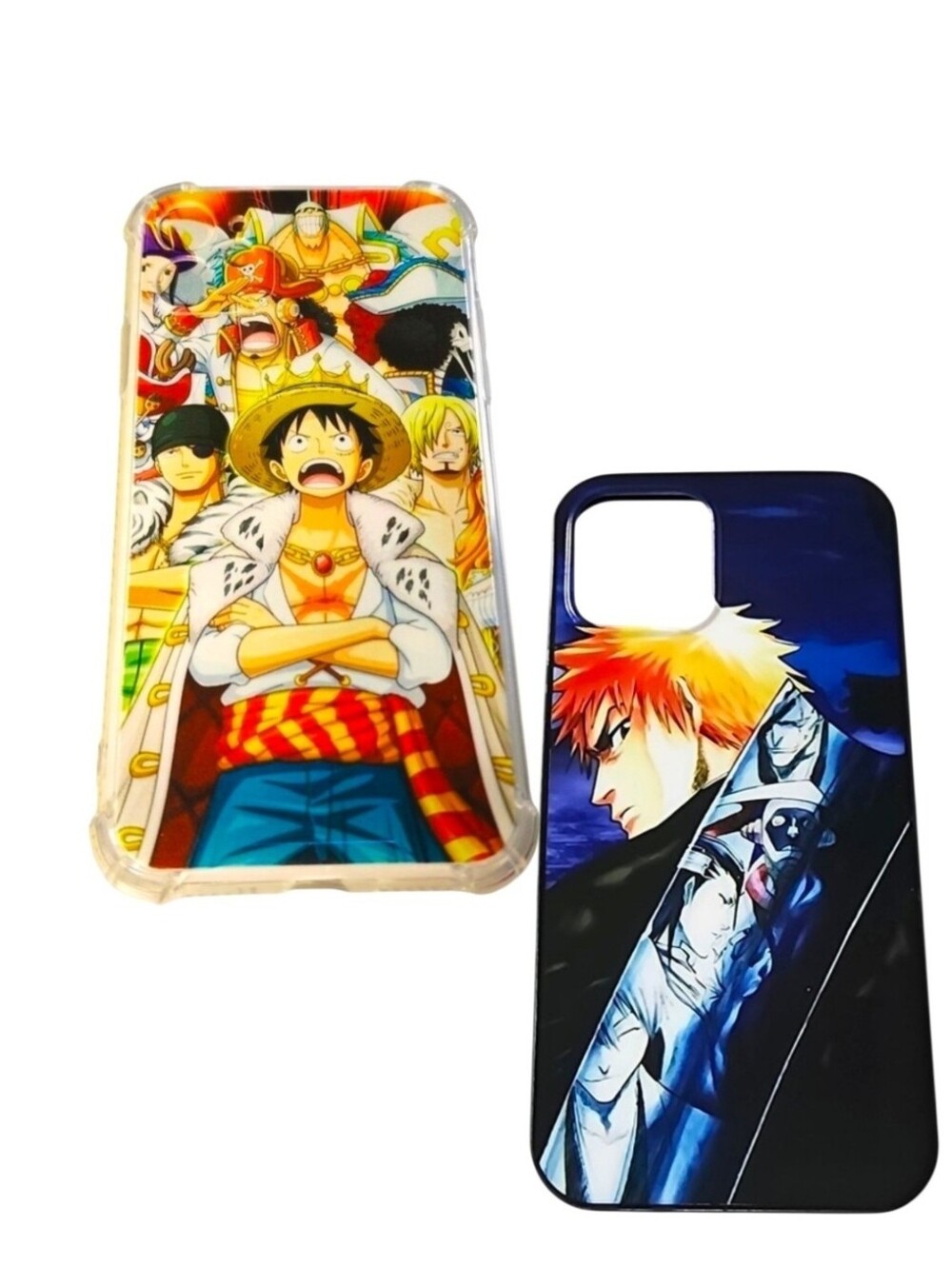 2pc Anime Luffy One Piece & Bleach Ichigo Kurosaki Cases For iPhone 11